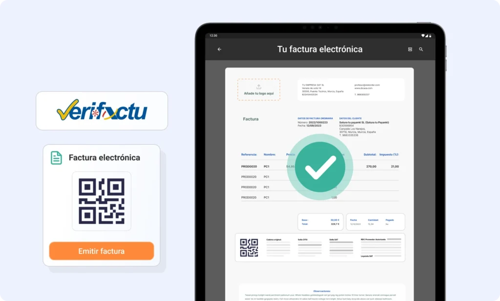 Factura Electrónica. Programa de facturación La forma más fácil y rápida de hacer presupuestos y facturas profesionales en cualquier parte.